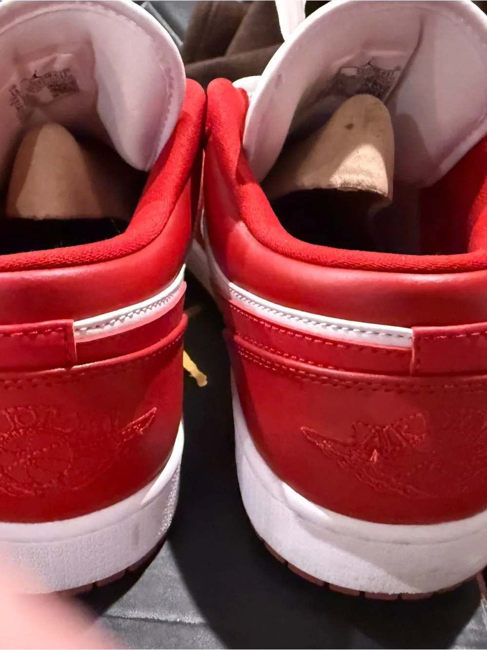 Jordan Air Jordan 1 Low - Sail, Gym Red, University Gold